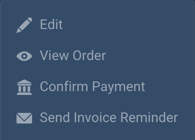 Instalment triple-dot menu